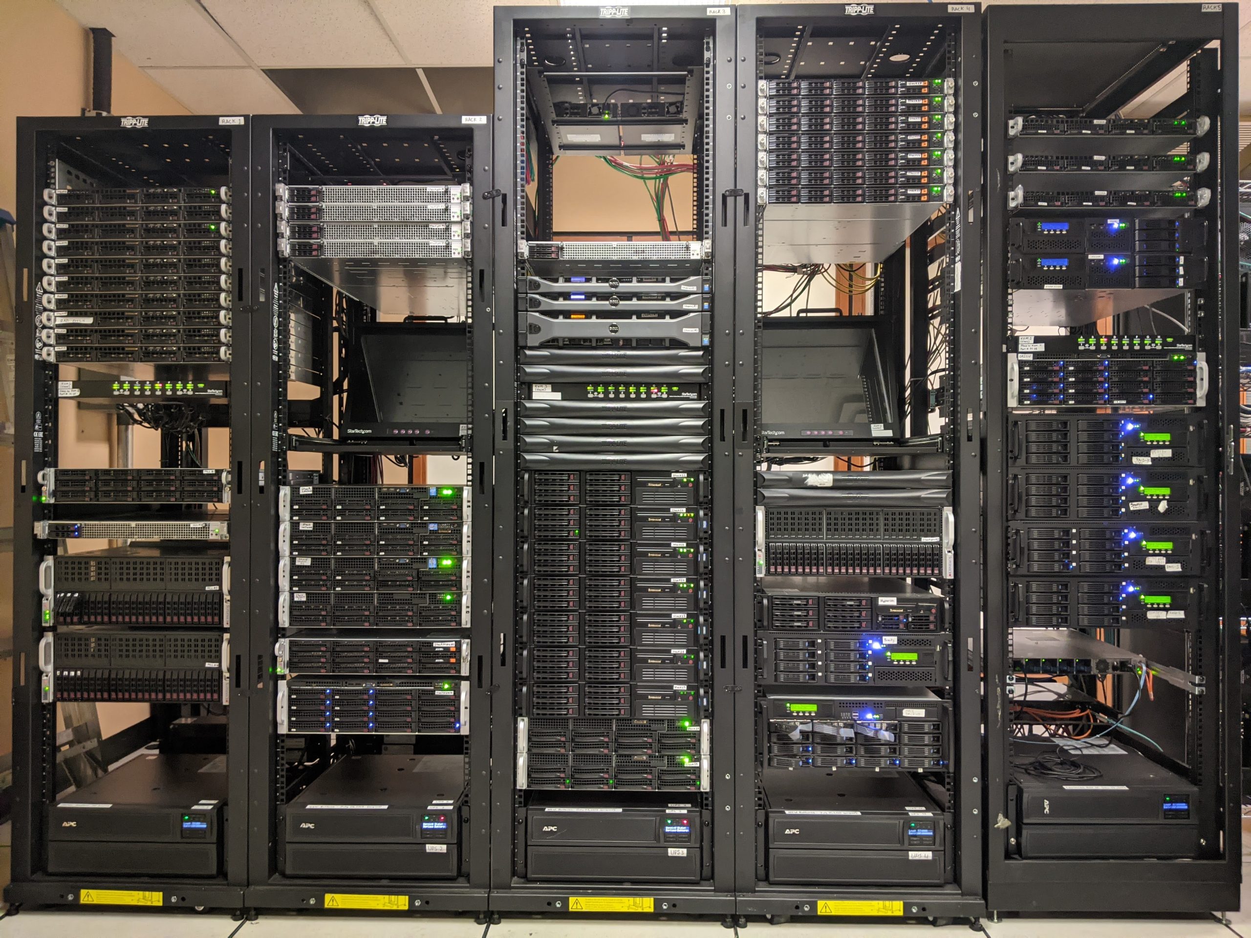 High-Tech Server Room Illustration